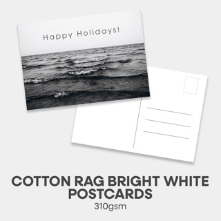 Pinnacle Cotton Rag Bright White Postcards A5 310gsm Bulk 200