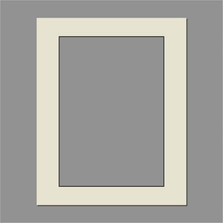 Chalk White Black Core Window Mount 500x400 A3 (400x280) (5)