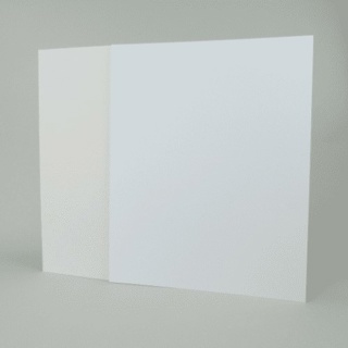 Pinnacle White/Cream Backing Board 498x398mm 700mic (10)